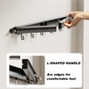 lomonmen Clothes Airer Wall Mounting, 70 cm Wall Dryer, Extendable,