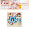 Teaching Clock Wooden Digital Matching Time Clock Educational Toys Early