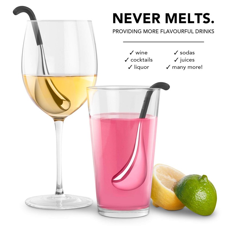 Final Touch Beverage Chilling Wands for Wine and Drinks -