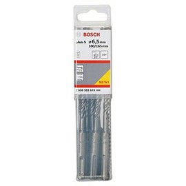 Bosch 2608585619 SDS Plus-5 Masonry Drill Bit, 6.5mm x 100mm x 165mm, Pack of 10