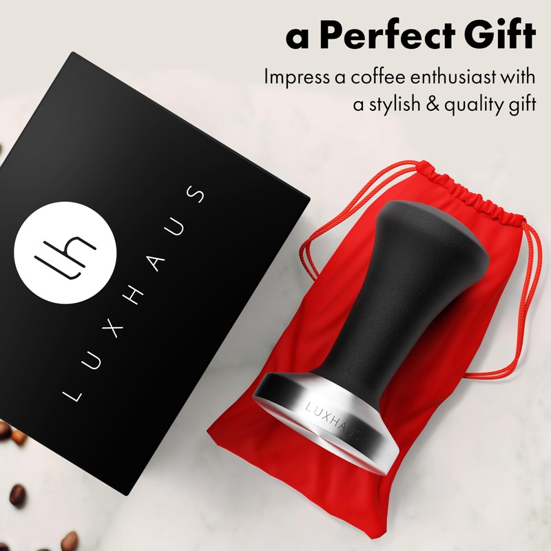 LuxHaus 53mm Espresso Tamper - Premium Barista Coffee Tamper with