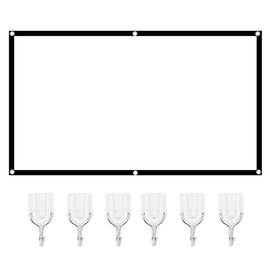 Projection Screen, Cinema Screen, Projector Screen, 16: 9 White Interior(100 inch)