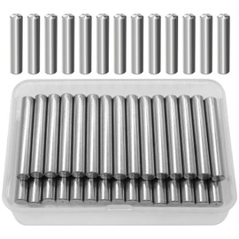 TETEWEVER Cylinder Pins, Pack of 30, Floor Support, 6 x 40 mm, Shelf Brackets, 304 Stainless Steel, Cylinder Pin, Shelf Supports, Shelf Brackets, Pins for Shelves