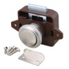 BQLZR 26mm Opening Hole Brown and Silver Keyless Push Button