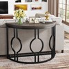 Tribesigns Half Moon Console Table for Entryway, 43 Inch Industrial