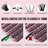 Higu clace Eyelash Extensions Set, 200 Pieces Lashes Extension Set