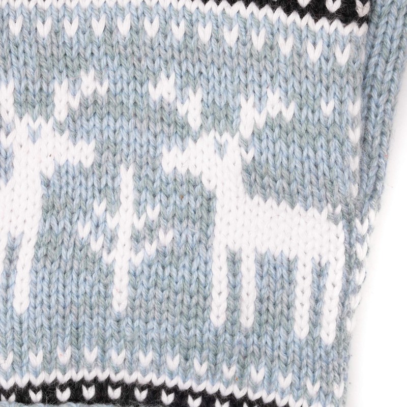 EEM X-Mas Women's Knitted Cotton Gloves with Thinsulate Thermal Lining
