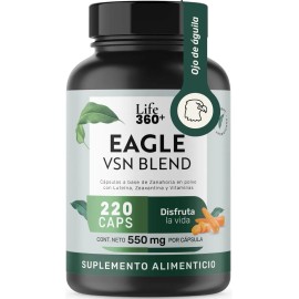 Lutena Capsulas Life360 Eagle Vision Blend 220 Cpsulas de Lutena Zeaxantina Sin sabor Suplemento Alimenticio                                          