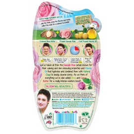 7th Heaven Pink Rose Clay Hard Drying Mud Face Mask with Shea Butter, Damask Rose and Marula Oil to Cleanse and Hydrate Skin - Ideal for Normal, Combination and Dry Skin