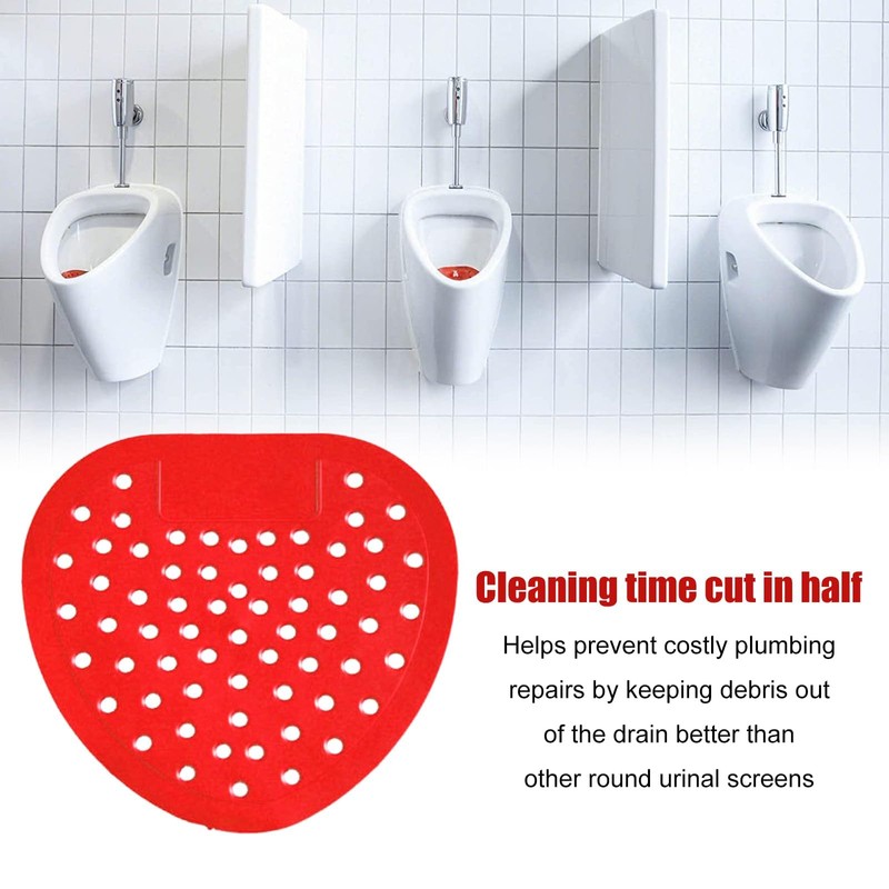 CNQLIS 10-Pack Urinal Deodorizer, Splash-Proof and Anti-Clogging, Long-Lasting Cherry Scent