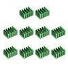 sourcing map 10pcs Cross Shaped Notch Heatsink for MOS GPU