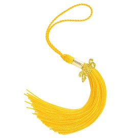 2026 Gold Gradution Tassel with Golden Charm for Graduation Cap Hat Gown Headband Decorations Senior Class of 2026 Congrats Grad Party Favors Supplies Ceremonies Memorial Graduations Decor