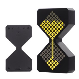 ShunChengFa LED Digital Electronic Hourglass Gravity Induction Timer, 1 to 30 Minutes Free Adjustment,DIY Digital Timer, Suitable for Kitchen, Room, Classroom, Office (Yellow)