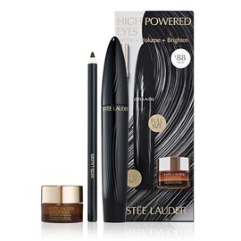 Estée Lauder High Powered Eyes Turbo Lash Mascara 3 Piece Set | Define + Volume + Brighten | Includes Mascara, Eye Cream, Eyeliner