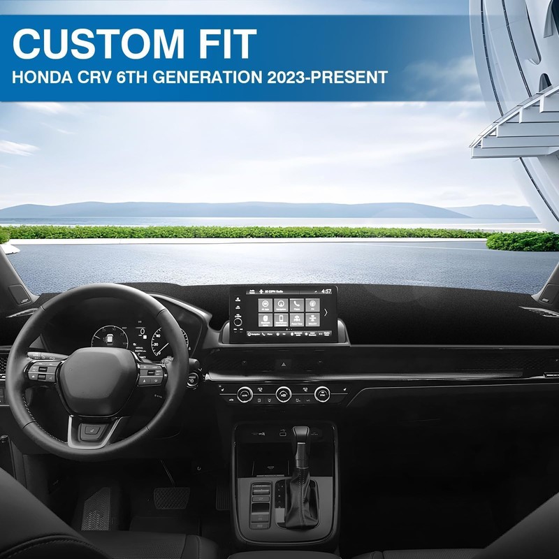 KUST Black Dash Cover for Honda CRV CR-V 2023 2024
