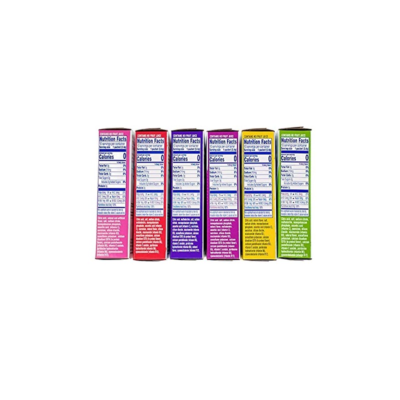 Propel Powder Packets Drink Mix, Variety Pack, 6 Flavors, Grape,