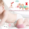 Set 10 Pares De Rodilleras Bebe Gatear Antiderrape Color Lisa