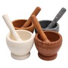 Resin Pestle & Mortar Set Garlic Herb Spice Mixing Grinder