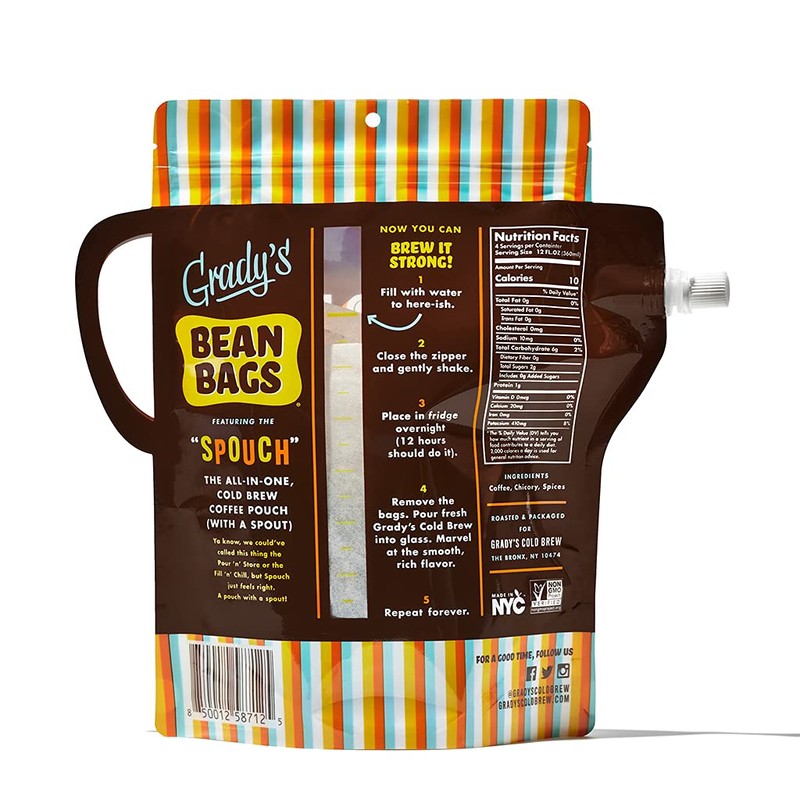 Grady's Cold Brew Coffee, The Spouch with 2 (2oz) Bean