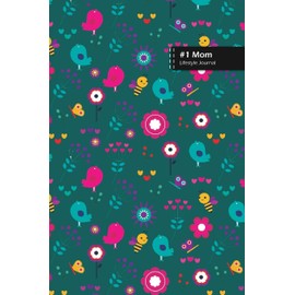 Number One Mom Lifestyle Journal, Blank Write-in Notebook, Dotted Lines, Wide Ruled, Size (A5) 6 x 9 In (Olive Green I)
