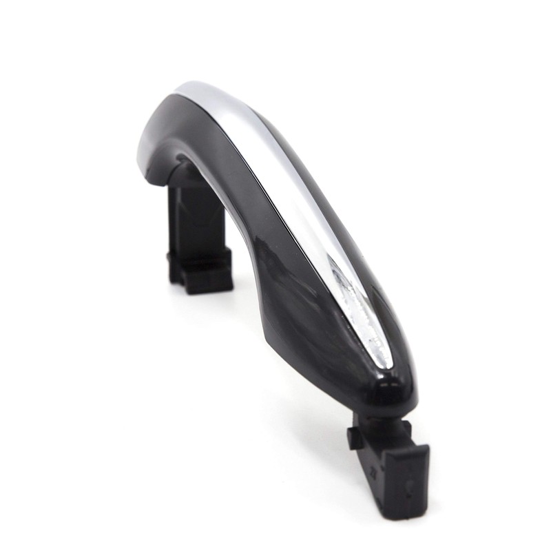 8Pcs Front Rear Exterior Outer Door Handle Chrome Black 1Set