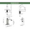 TimeArrow Brushed Nickel 1-Handle Single Hole Bathroom Faucet, 3-Hole Deck