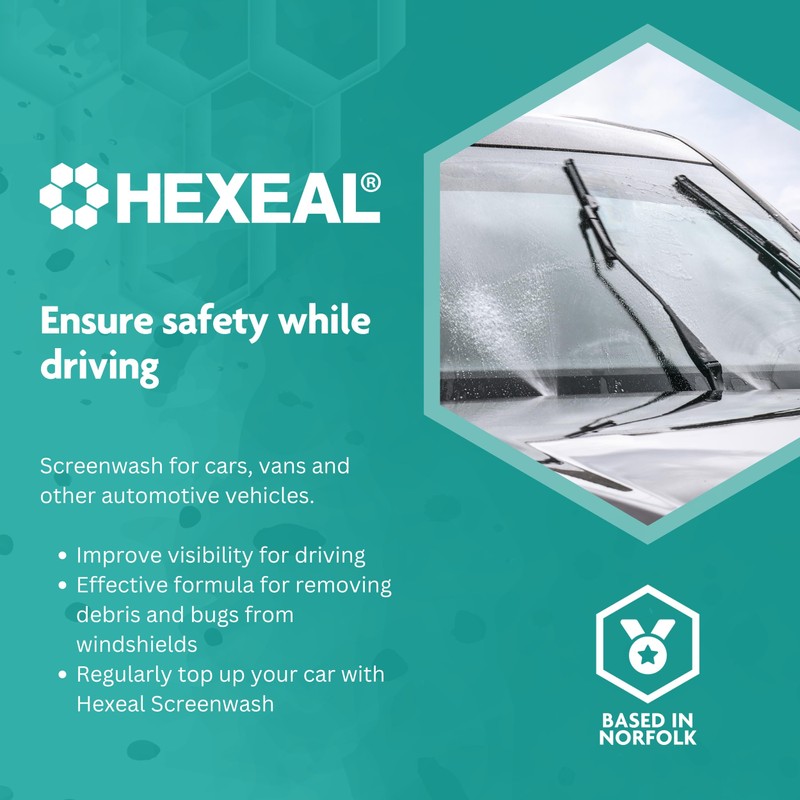 Hexeal Screenwash -5⁰C | 10L | All Seasons Screenwash Effective