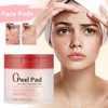 70 Pads Red SUCC/inic Acid Panthe/NOL Face Exfoliator Pads,Exfoliating Toner