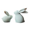 MOZEO One Set Ceramic Bunny Ornaments Tea Pet Cute Rabbit