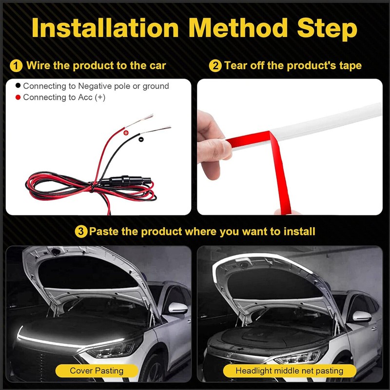 KEEPDSGN For Toyota Tundra 71" Car Hood Light LED Strip