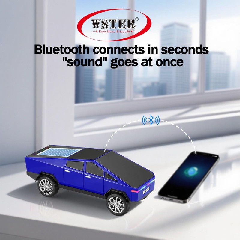 WS-699 Solar Bluetooth Replica Speaker – Future Pickup Truck Design,