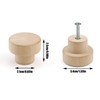 FYSL Wood Drawer Knobs 12 PCS Wood Knobs with Screws,