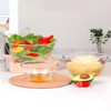 TRBIDRBO 2-Pack Glass Mixing Bowls with Lids, Stackable Nesting Salad