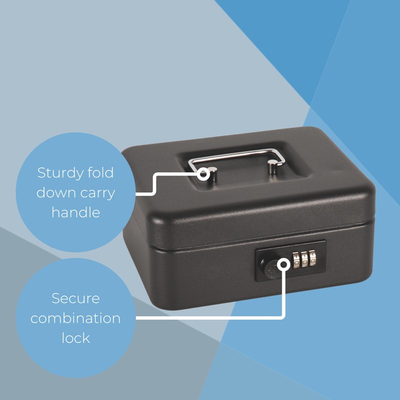 Cathedral Products CBBK8CL Lockable Cash Box with Lift Out Coin