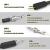 RUNCCI-YUN 40-Pack TS Mono Male Plug 1/8" 3.5mm Solder Type