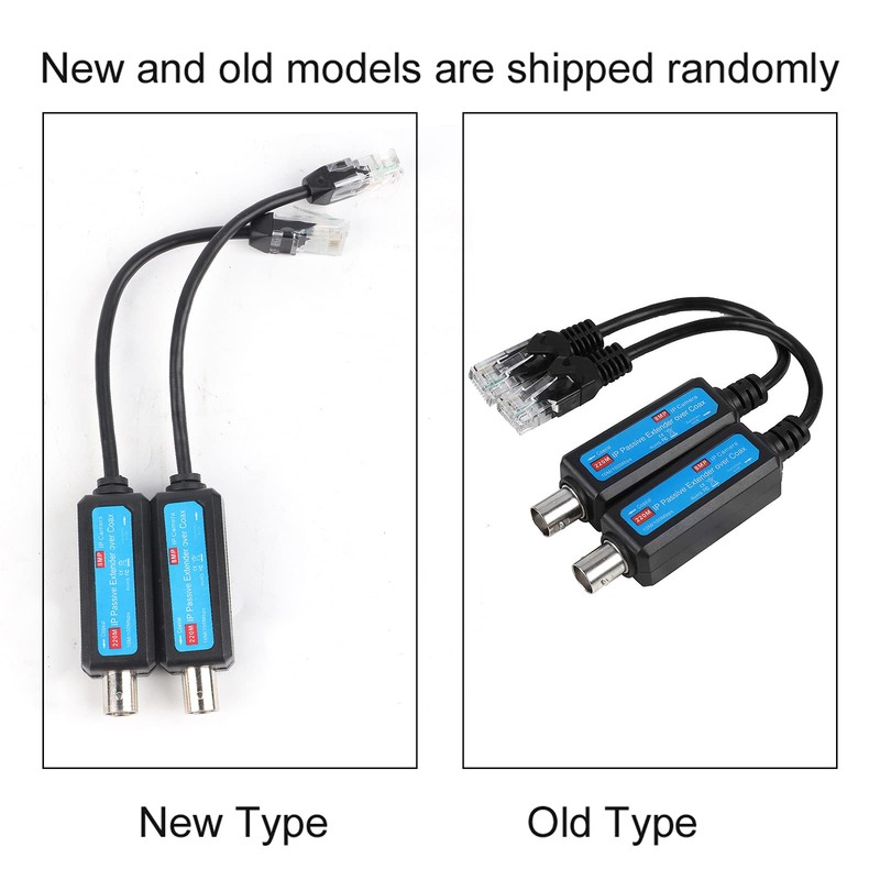 Network Coaxial Transmitter 1 Pair 220M 10/100Mbps 1CH Passive IP