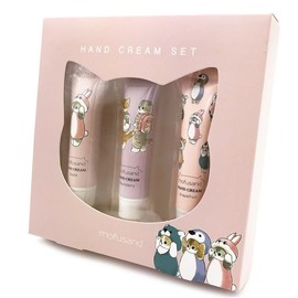 Shobido 682694 Mofusond 682694 Hand Cream Set, Set of 3, Gift for Mofusando, Twitter Insta, SNS Cat