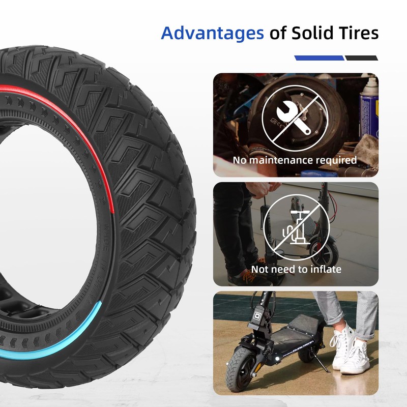 ulip 8.5x3 Solid Scooter Tire for Front Rear Wheels Replacement