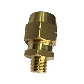 Generic Air Brake Fittings for Rubber Tube,3/8" Hose ID x 3/8" Pipe Thread Male Connector(Pack of 1).