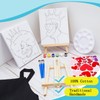 Yeaqee 13 Pcs Sip and Paint Kit Couple Painting Kit