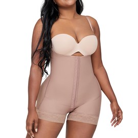 CURVEEZ Shapewear Tummy Control Fajas Colombianas High Compression Body Shaper for Women Butt Lifter Thigh Slimmer