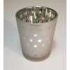 Yankee Candle - Green Runaway Snowman Frosted Gray Glass Votive