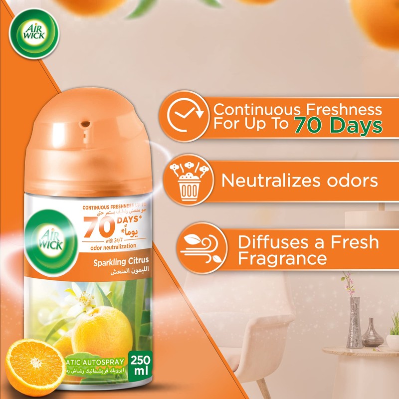 Freshmatic Ambientador Recambio Citrus 250 Ml