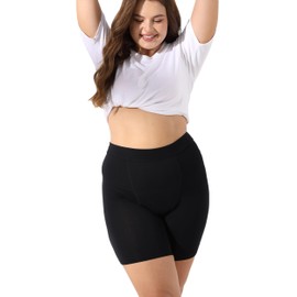 Goat Union Period Underwear 5” Boy shorts/Boxer Briefs, High Waist/Heavy Flow w/Organic Cotton Lining, FSA HSA Approved Black