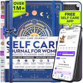 Self Care Journal - 5 Minute Mental Health & Manifestation Journal | 90-Day Undated Daily Planner for Positivity, Affirmations & Gratitude | Guided Mindfulness, Reflection | Vision Board + Stickers