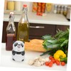 SHOWERORO Cartoon Panda Shape Ceramic Pepper Shaker Seasoning Jars Set