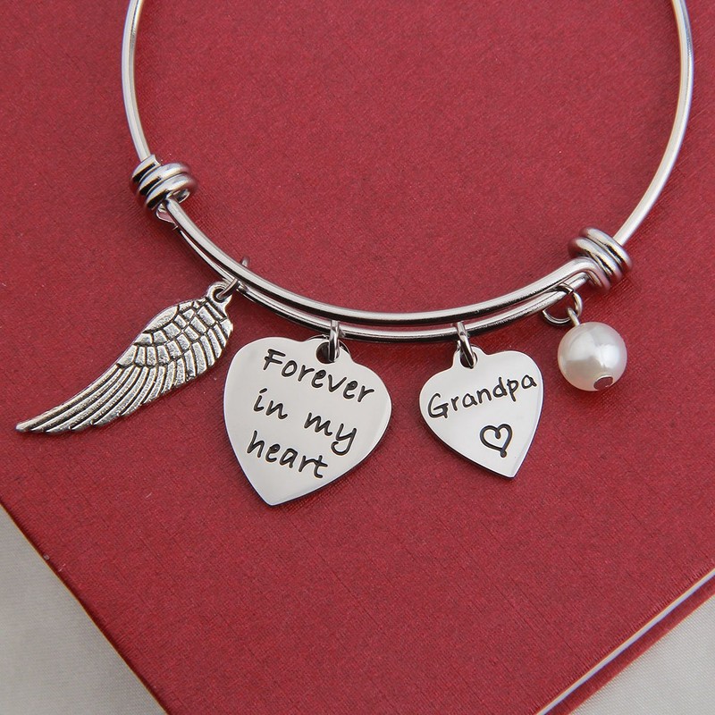 Pulsera conmemorativa Bobauna para siempre en mi corazón, regalo de