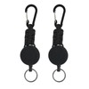 2 Pack Retractable Keychain and Badge Reel, Heavy Duty Key