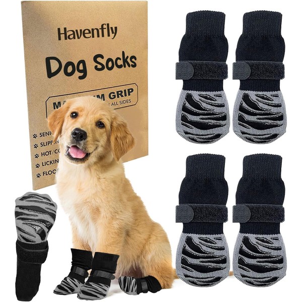 Calcetines Antideslizantes para Perros, Protector de Patas para Pavimento Frío