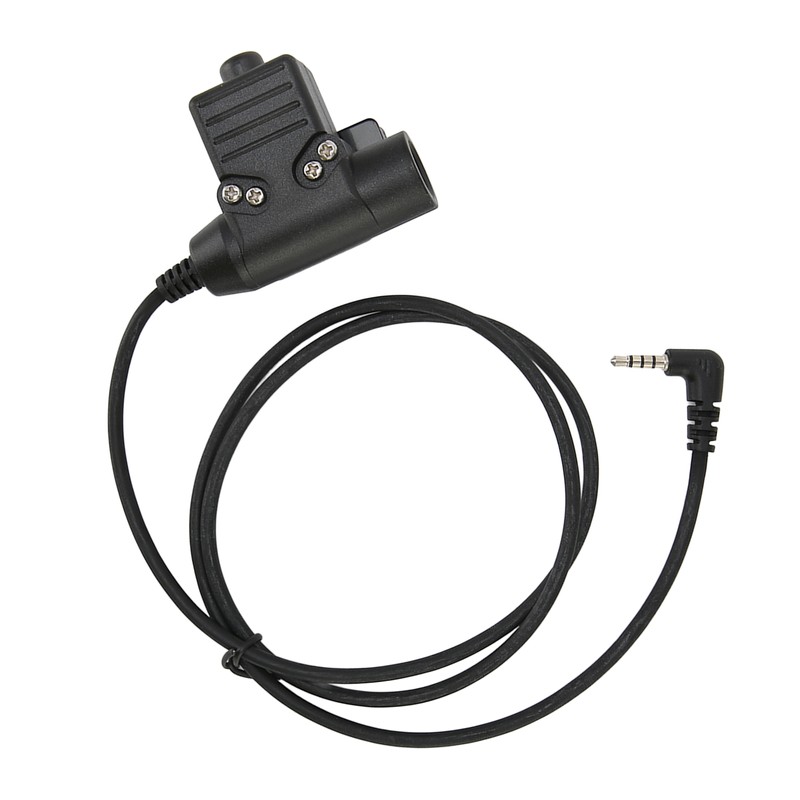 U94 PTT Headset Adapter 90cm Back Clip Headset Connector Cable